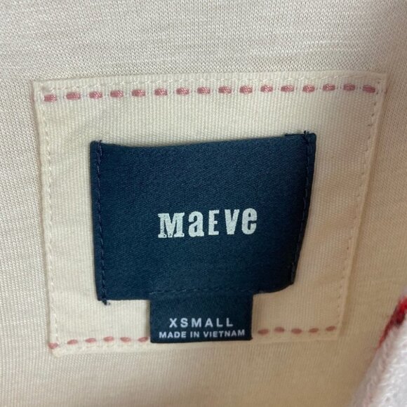 Anthropologie Maeve Floral Knit Bell Sleeve Bohemian Dress XS Anthousai Hippie - Picture 4 of 15